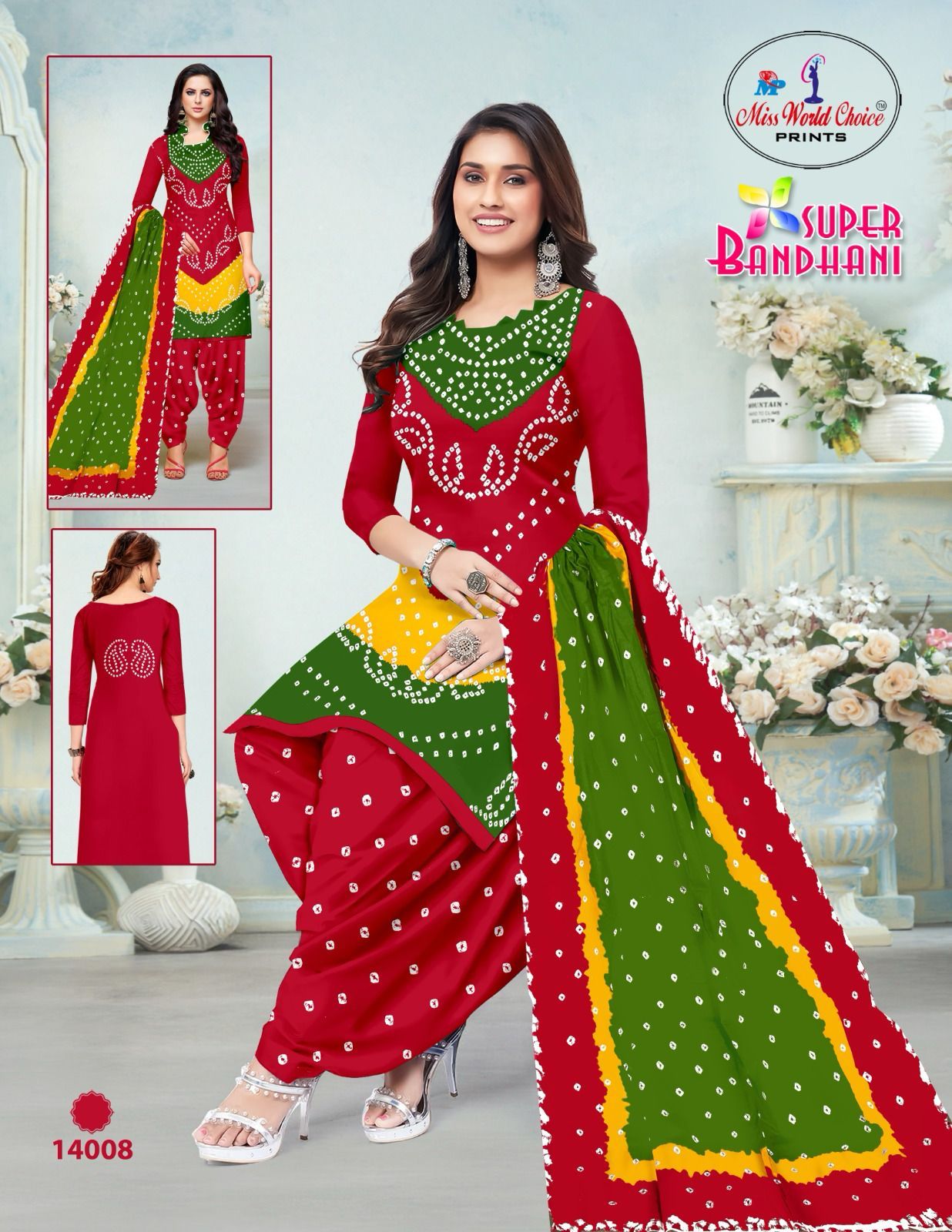Super Bandhani Vol 14 By Miss World Cotton Printed Dress Material Suppliers In India